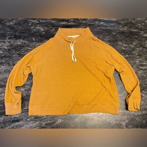 June and Delancey Ribbed Knit Long Sleeve Top